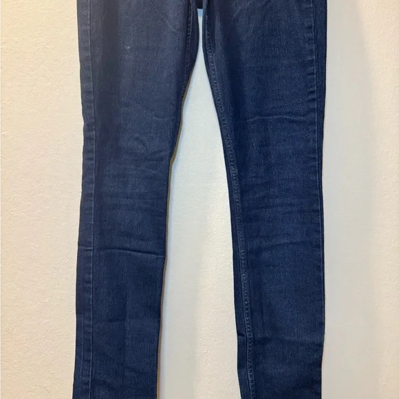 Women's Skinny Jeans in Dark Indigo Stretch Denim - Picture 3 of 12